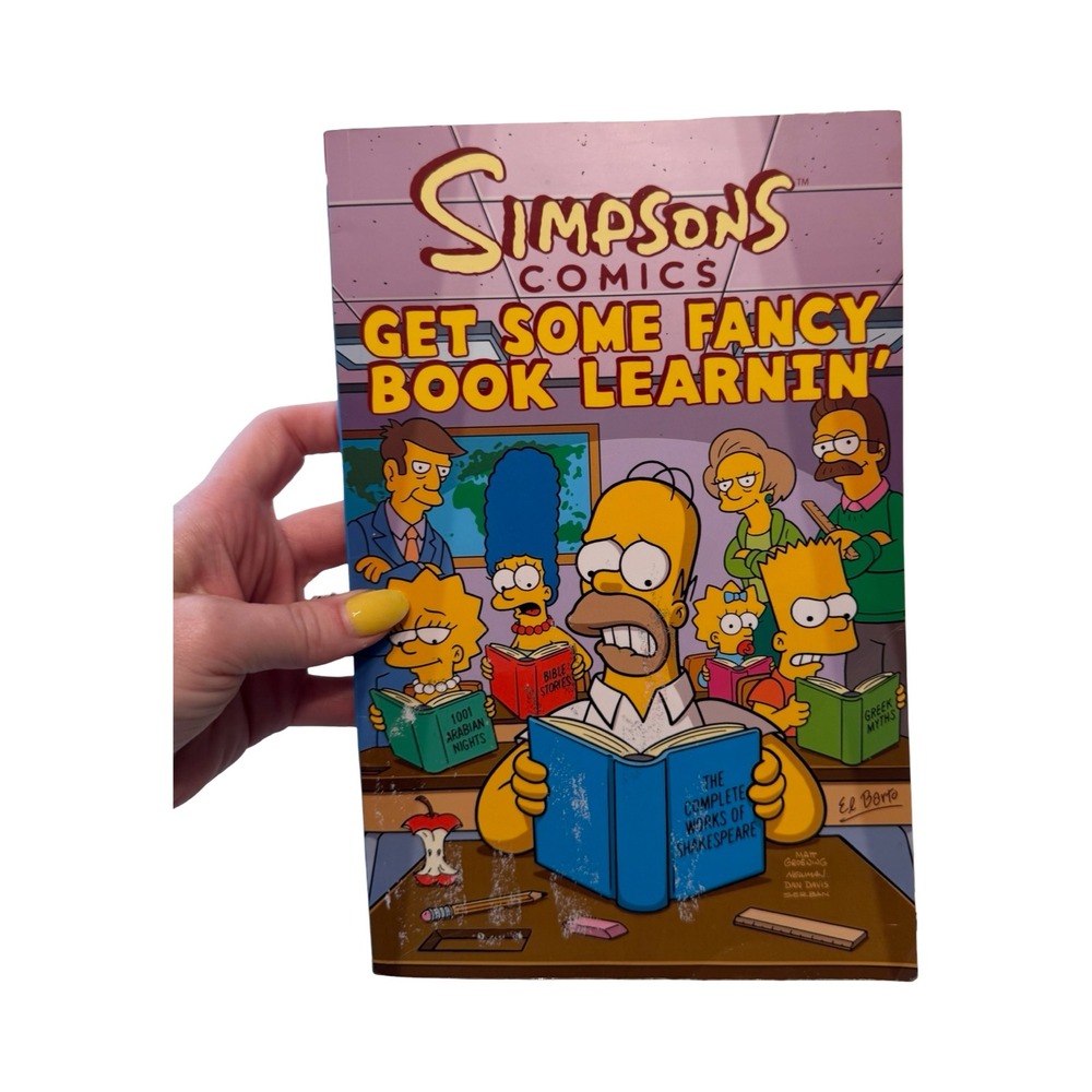 Simpsons Comics Get Some Fancy Book Learnin' Trade Paperback 2010 First Edition